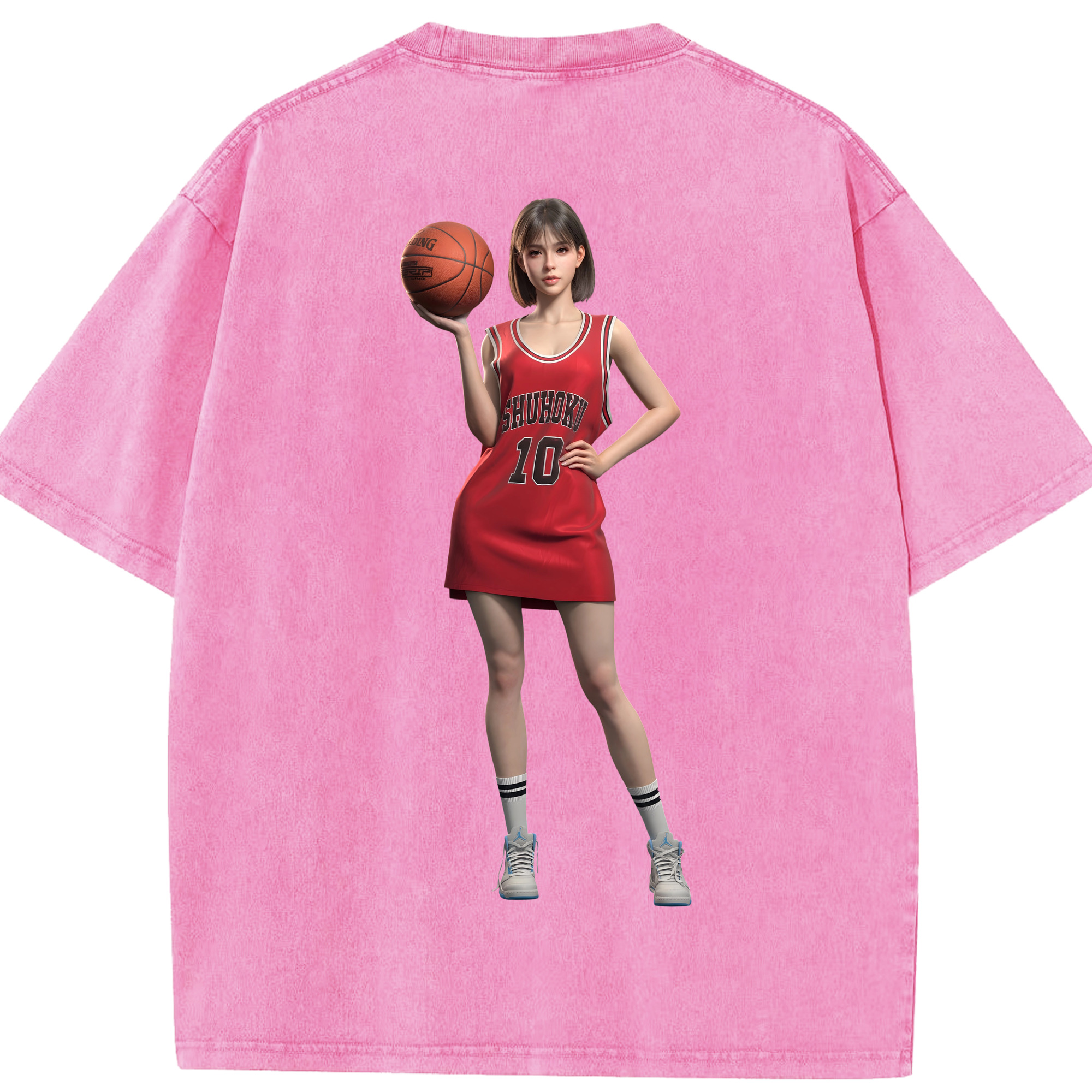 （画像用） SLAM DUNK／スラムダンク 綿100% ヴィンテージ風 半袖Tシャツ（背面プリント）